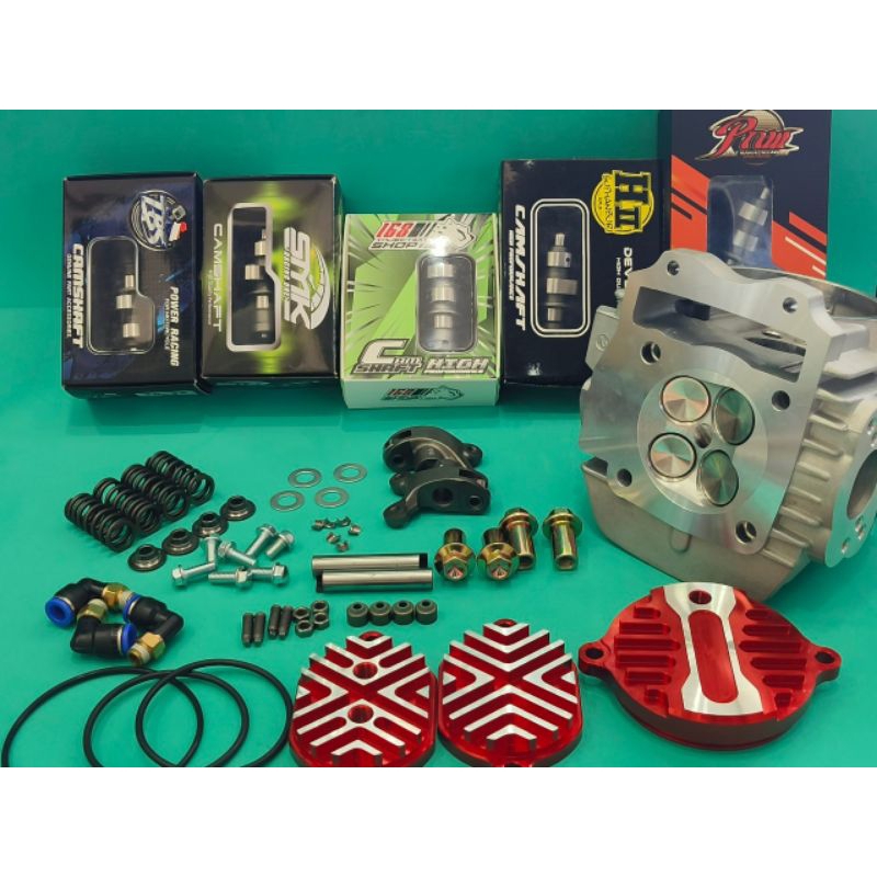 ฝาสูบ 4วาล์ว W125&ปลาวาฬ57,59,60,64,65,66,67,68 พร้อมอุปกรณ์ครบชุดใหญ่ สินค้าคุณภาพสูง