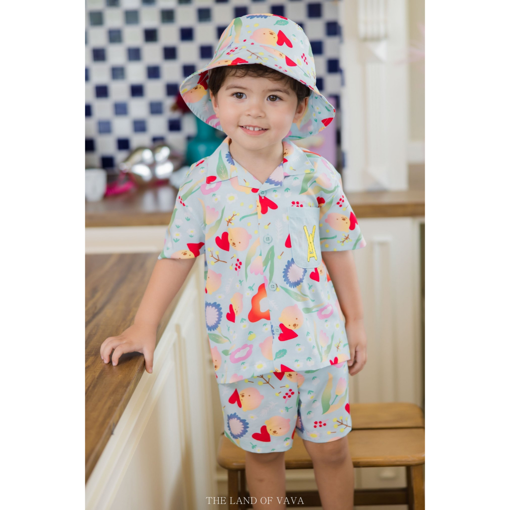 Thelandofvava Look 2 VNYI1151 ชุดเซ็ตเด็กชาย  MOTHER'S DAY  ลิขสิทธิ์แท้จาก vava