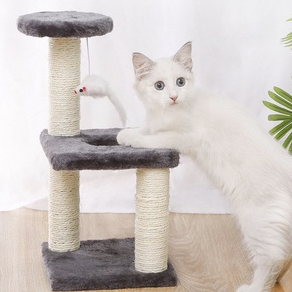 ✨New✨คอนโดแมว 3 ชั้น ที่ลับเล็บแมว คอนโดมินิ ของเล่นสัตว์เลี้ยง เสาลับเล็บแมวมินิ #P003