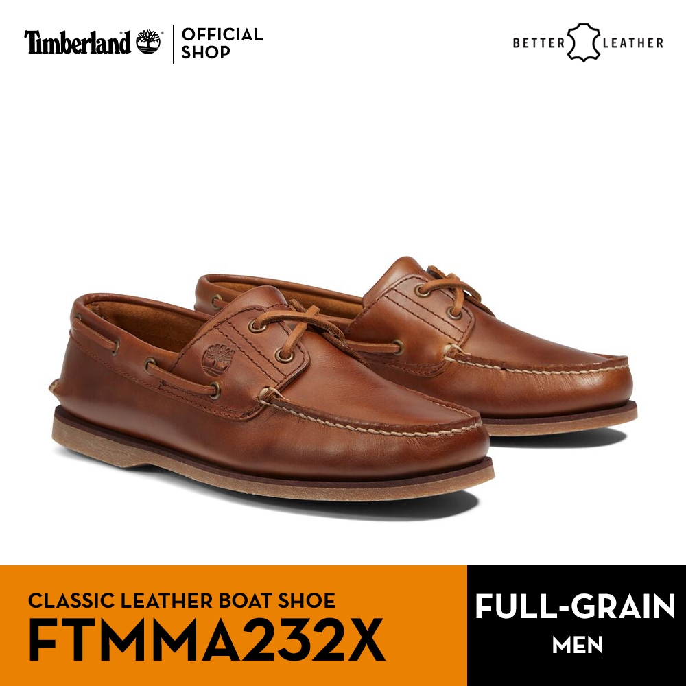 Timberland Men’s Classic Leather Boat Shoe รองเท้าผู้ชาย (FTMMA232X)