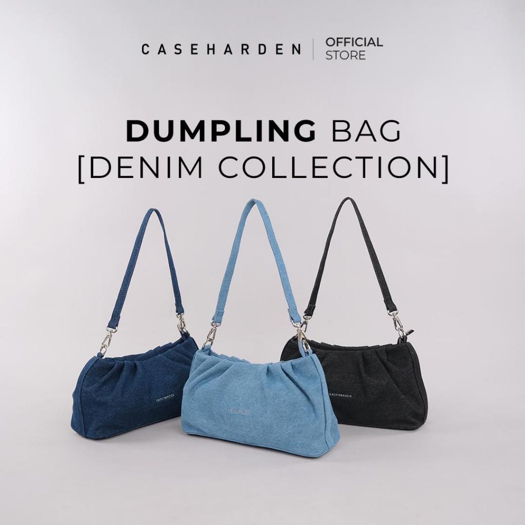 (ใช้โค้ด:15DD300ลด133.-)Caseharden Dumpling Bag กระเป๋าสะพายผ้ายีนส์ทรงพอช [Denim Collection]