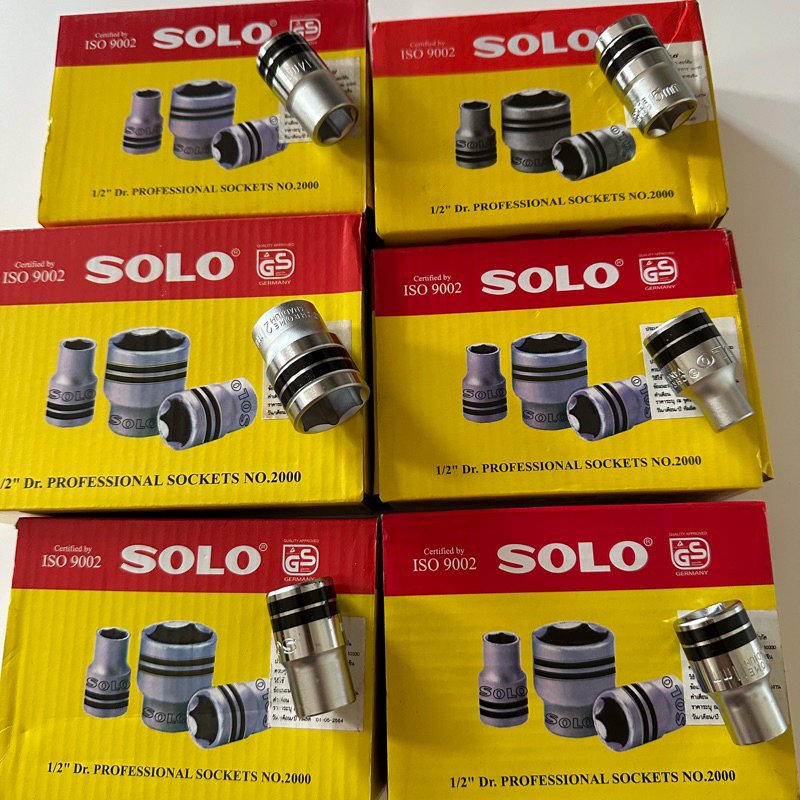 SOLO ลูกบล็อกสั้น 4หุน( 1/2”) jแบบว6เหลี่ยม ของแท้ 💯