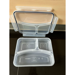 ส่งด่วน ส่งฟรีนะ Super Lock กล่องข้าวแบ่ง 3 ช่อง รุ่น 6185 กล่องใส่อาหาร กล่องพลาสติก Food Lunch Box กล่องถนอมอาหาร