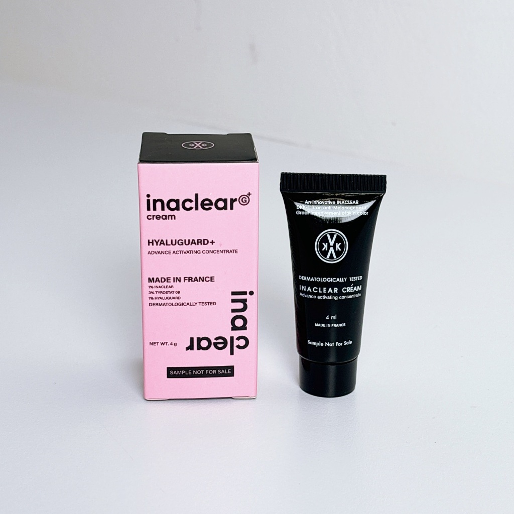 VIKKKASKINCARE INACLEAR G+ SerumInCream 4g travel size ครีมหน้าใสลดฝ้า กระ จุดด่างดำ หมอกุ้ง