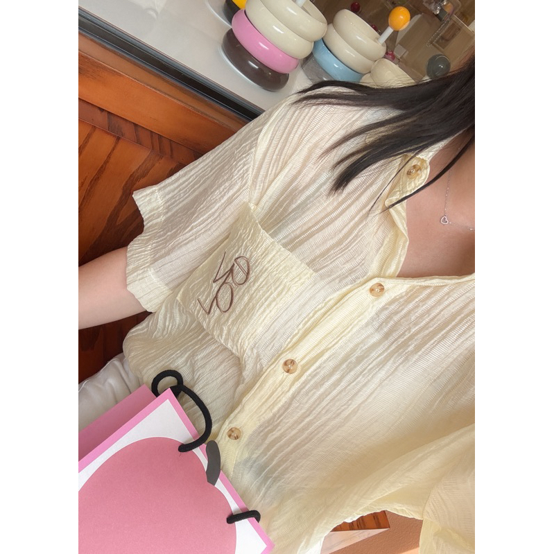 top029-🐰✨COTTON FLUFFY SHIRTS 👕 เสื้อเชิ้ตเบสิค