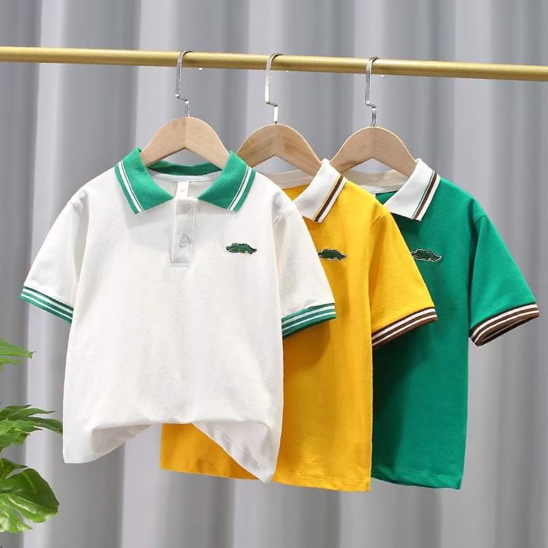 เสื้อโปโลเด็ก ดีไซน์สวย ผ้าคัตตอนอย่างดี 91