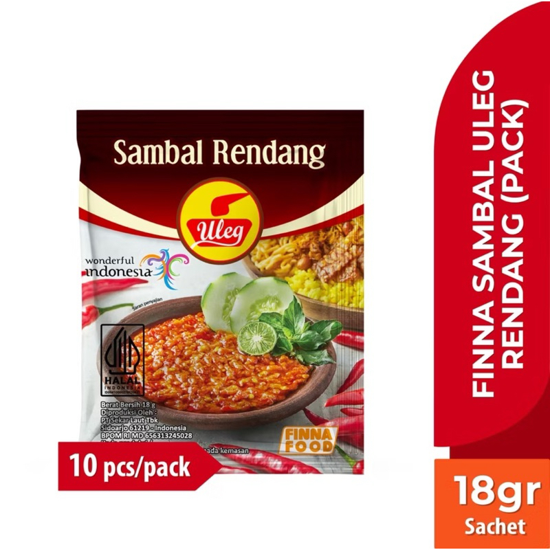 Indonesia Sambal Chilli Uleg Finna  @10 Sachets ราคา ถูกที่สุด ดีลบีเคเค แกลเลอรีภาพที่ 6