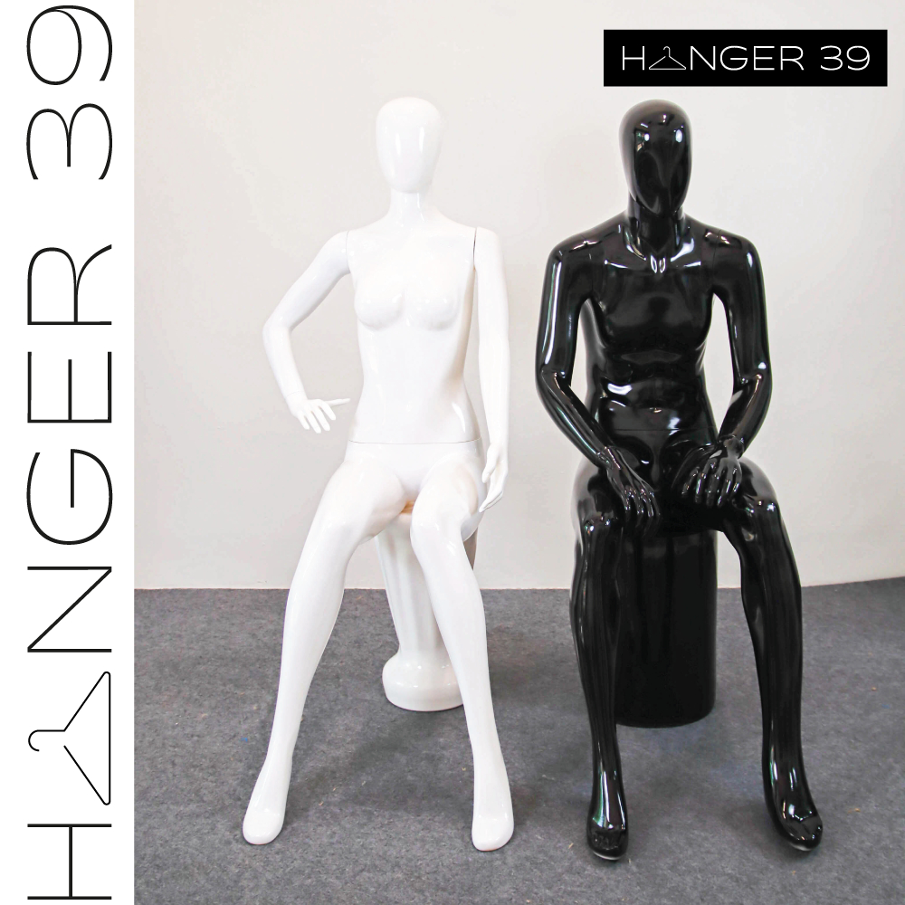 หุ่นโชว์เสื้อผ้า หุ่นพลาสติก หุ่นนั่งผู้หญิง เนื้อพลาสติก : สีขาว สีครีม พร้อมฐานเก้าอี้ #หุ่น F #หุ่น SP