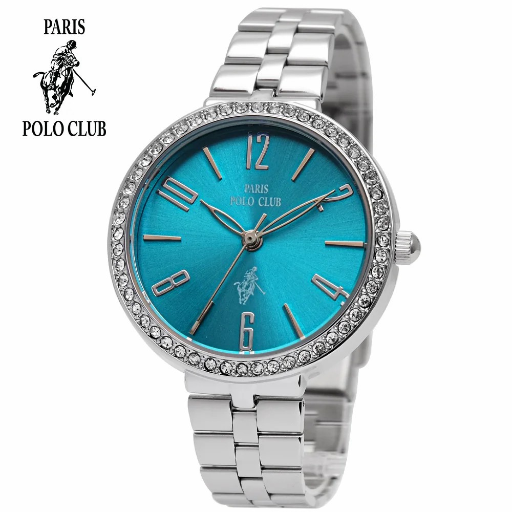 นาฬิกาข้อมือผู้หญิง นาฬิกาหน้าปัดสวยหรู แบรนด์ Paris Polo Club PPC-220509L กันน้ำได้ รับประกัน 1 ปี