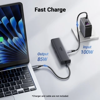 UGREEN HUB 6in1 USB-C to HDMI (4K 60HZ) +2 USB-A 3.2 +1 USB-C 3.2 +RJ45 Hub with PD รุ่น 45000