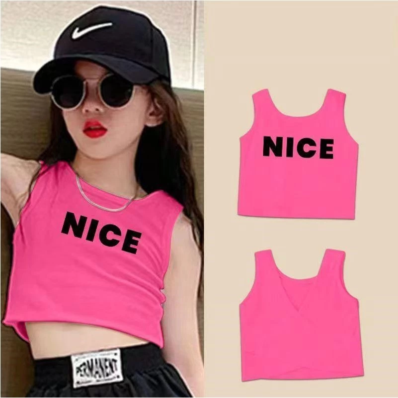 เสื้อครอปเด็ก สไตล์เกาหลี สายเดี่ยว ไหล่เดียว และเสื้อกล้าม thumbnail 5