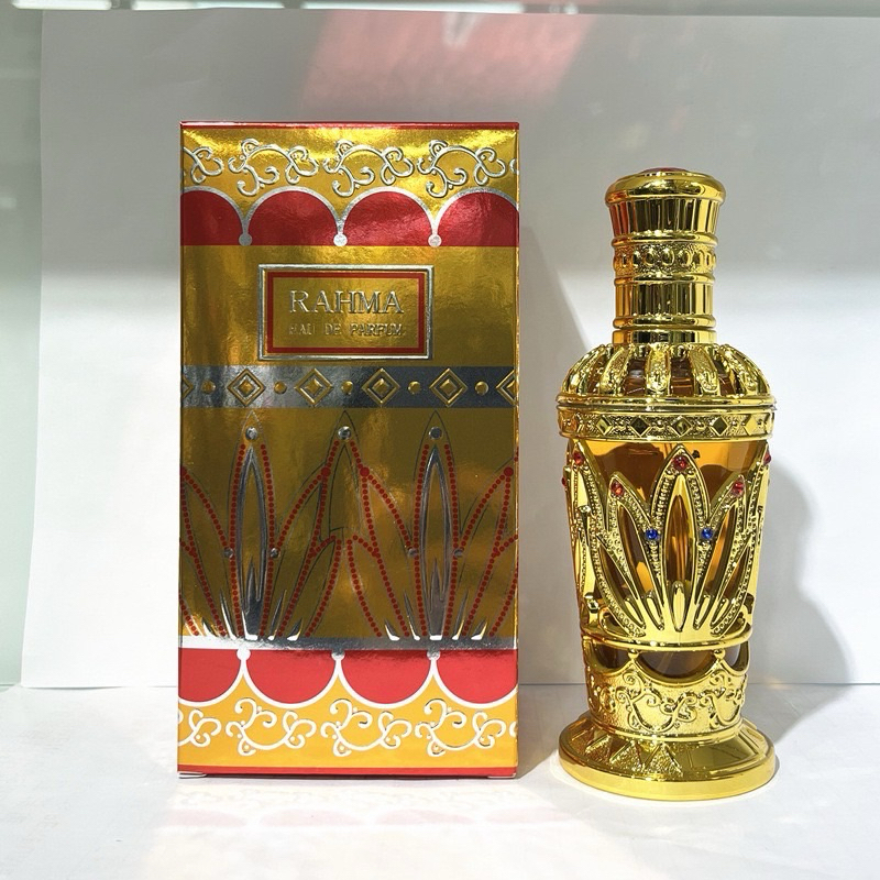 น้ำหอม (RAHMAเหลือง) 90ml 2839 กลิ่นอาหรับผสมผสานอียิป มีความธูปหอม ละมุน น่าดึงดูด กลิ่นเอกลักษณ์ น่ากอด น่าเข้าหา
