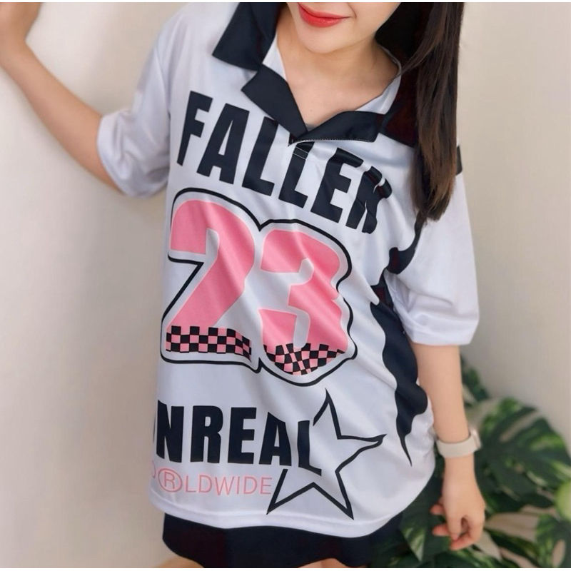 ( M36 ) เสื้อโปโล คอปก ผ้ากีฬา ลาย UNREAL 5 สี