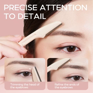 Oni 3Pcs Portable Eyebrow Razor Kit Folding Eyebrow Beauty Makeup Tool Eyebrow Trimmer กรรไกร กันคิ้ว ที่กันคิ้ว