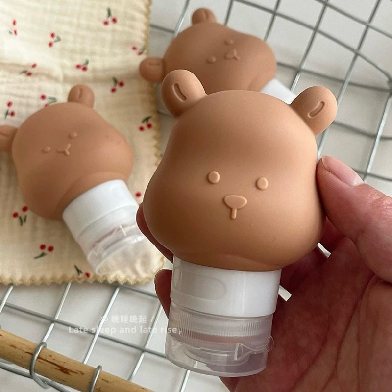 พร้อมส่ง🌈 ขวดแบ่งครีม Travel bottles น้องหมี Little Bear ขวดหมี หลอดบีบครีม ขวดพกพา ขวดซิลิโคน ไปเที่ยว พกพกง่าย 12006