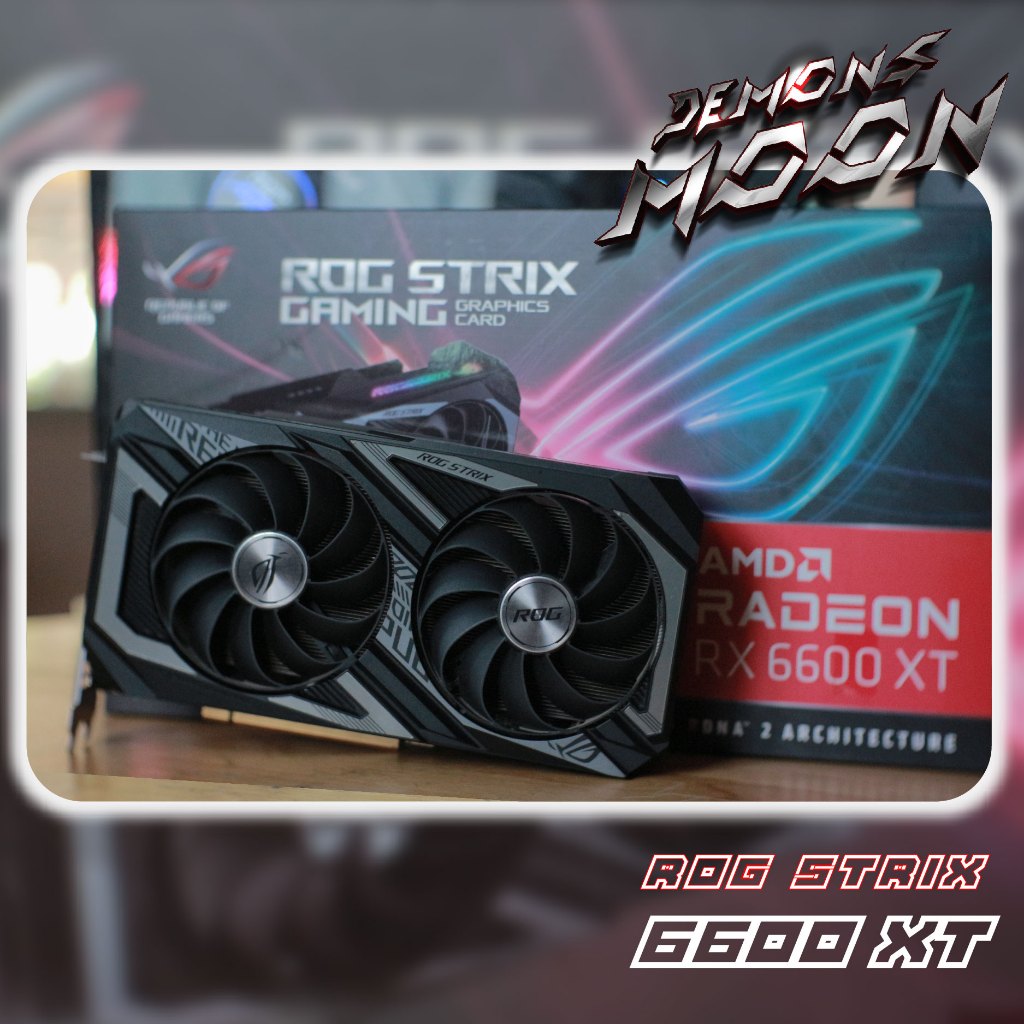 Asus ROG STRIX RX6600XT 8GB กาดจอ vga gpu  ประกัน asus 2026