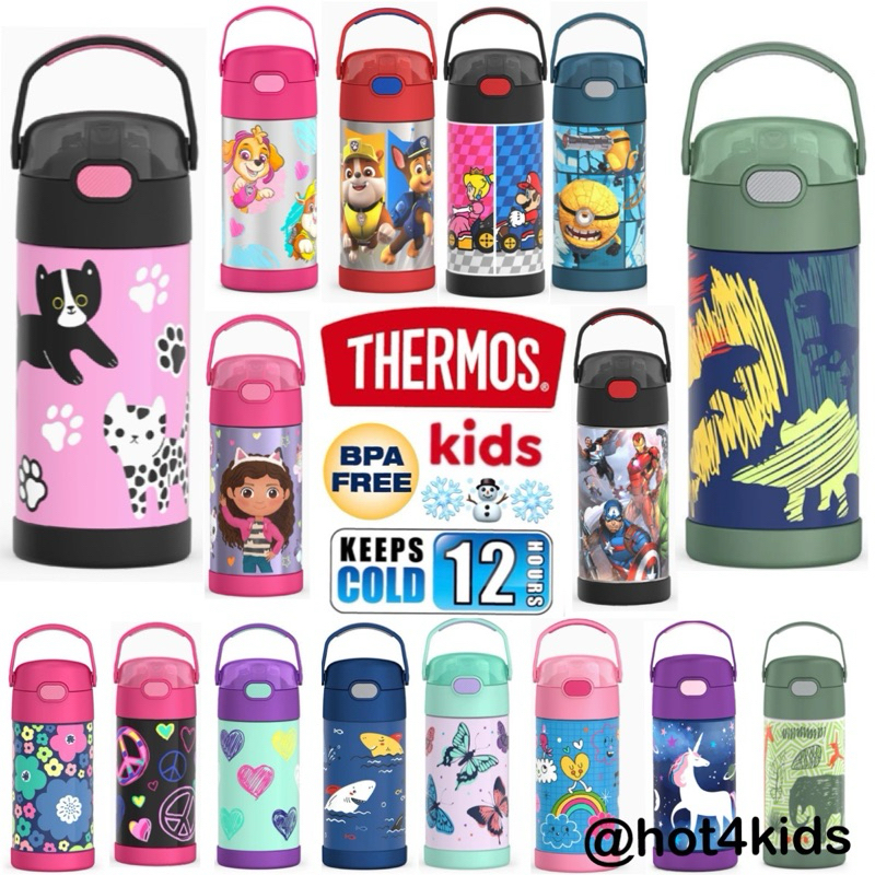 ✅ กระติกน้ำ 355 ml (12oz.) Thermos usa เก็บเย็นได้ สินค้าอเมริกาแท้ 💯