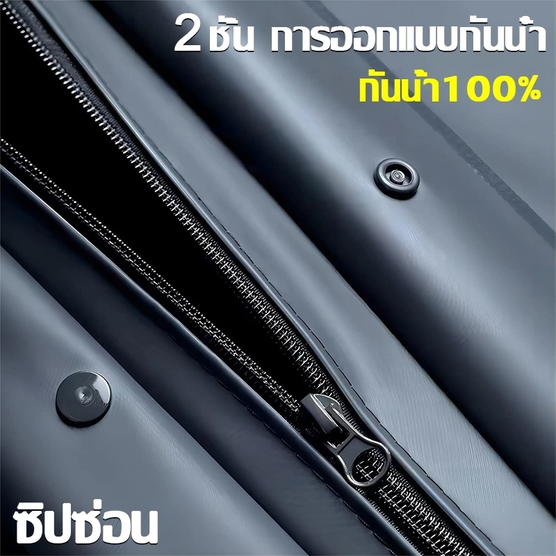 ชุดกันฝนขี่มอเตอร์ไซค์ กันน้ำ 100% แถบสะท้อนแสง 360° thumbnail 7