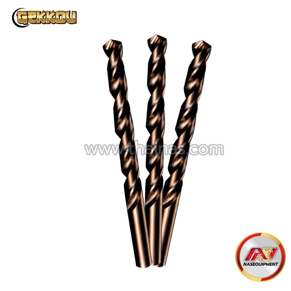 GEKKOU ดอกสว่านไฮสปีดโคบอลต์ เจาะสแตนเลส เจาะเหล็ก (ไซส์ 9.0-13.0 มม.) | NGK SERIES