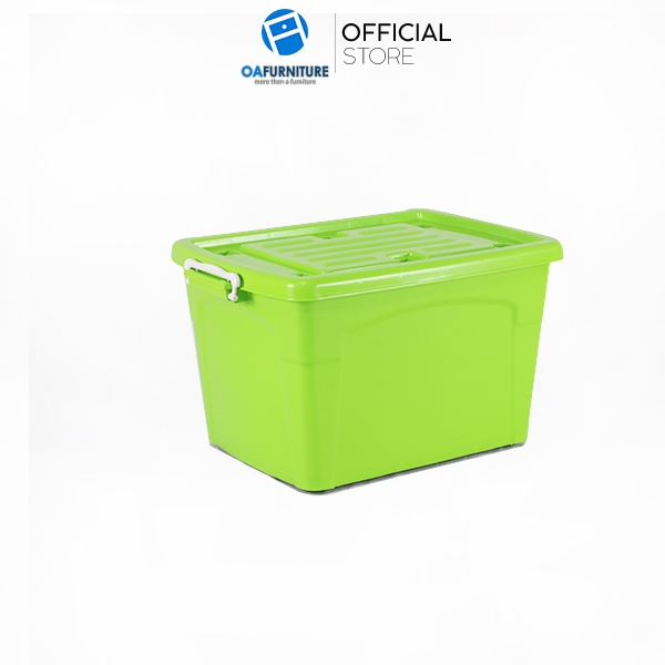 OA Furnitureกล่องพลาสติกมีล้อ 100 ลิตร