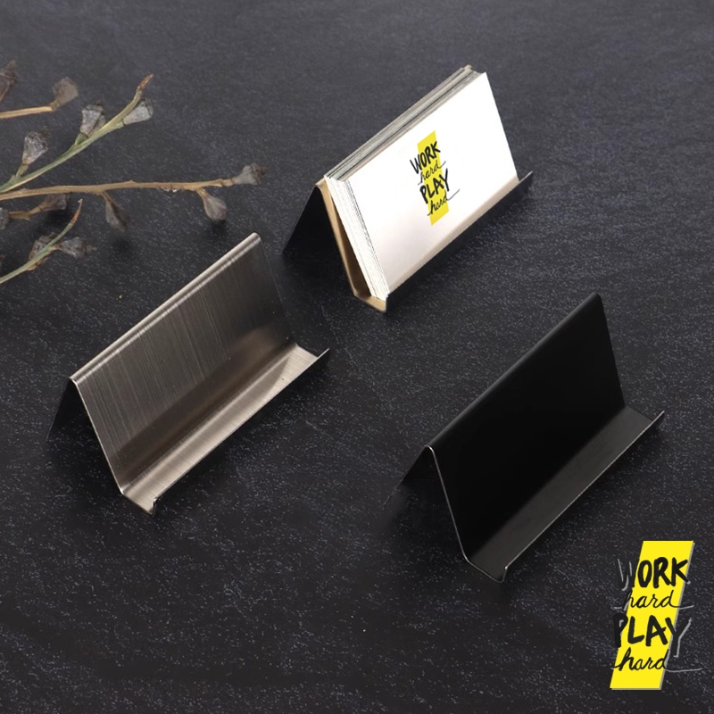 WHPH Shop ที่วางนามบัตร stainless แท่นวาง นามบัตร สำหรับร้านอาหาร โรงแรม ร้านกาแฟ มีหลายสี งานส่งออก