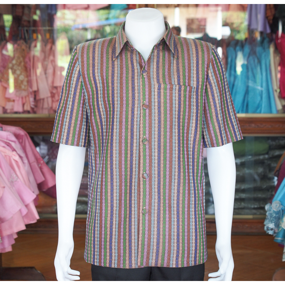 เสื้อผ้าฝ้ายทอลายลูกแก้ว