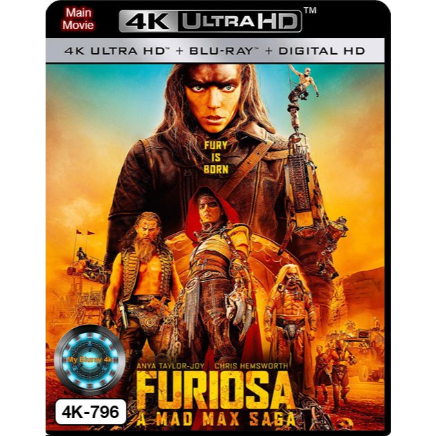 4K UHD เสียงไทยมาสเตอร์ หนังใหม่ หนัง-4K Furiosa A Mad Max Saga ฟูริโอซ่า มหากาพย์ แมด แม็กซ์