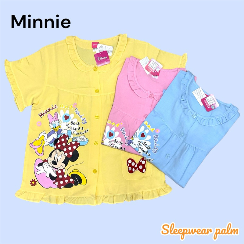ชุดนอน ลายมินนี่ ผ้าชิโนริ (รอบอกF44) มีให้เลือก3 สี
