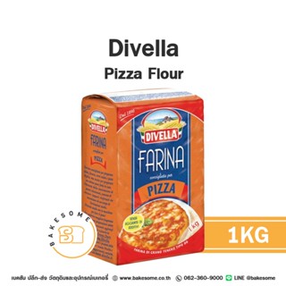 [[ยกลัง 10ชิ้น]] DIVELLA Pizza Flour ดิเวลล่า แป้งพิซซ่า 1KG