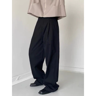 กางเกงทรงกระบอกชาย STRM COTTON BAGGY PANTS A7