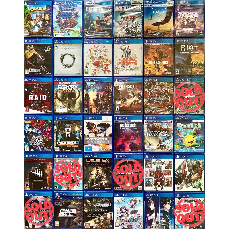 แผ่นเกม ps4 มือหนึ่งทุกเกม (new 2)