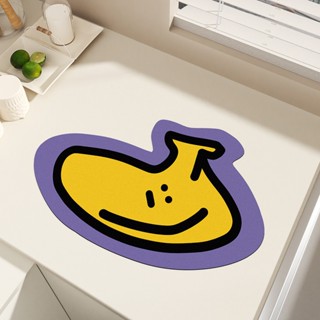 ID888 แผ่นรองจาน ดูดซับน้ำได้ดี ลายการ์ตูน แบบสร้างสรรค์ สํา…