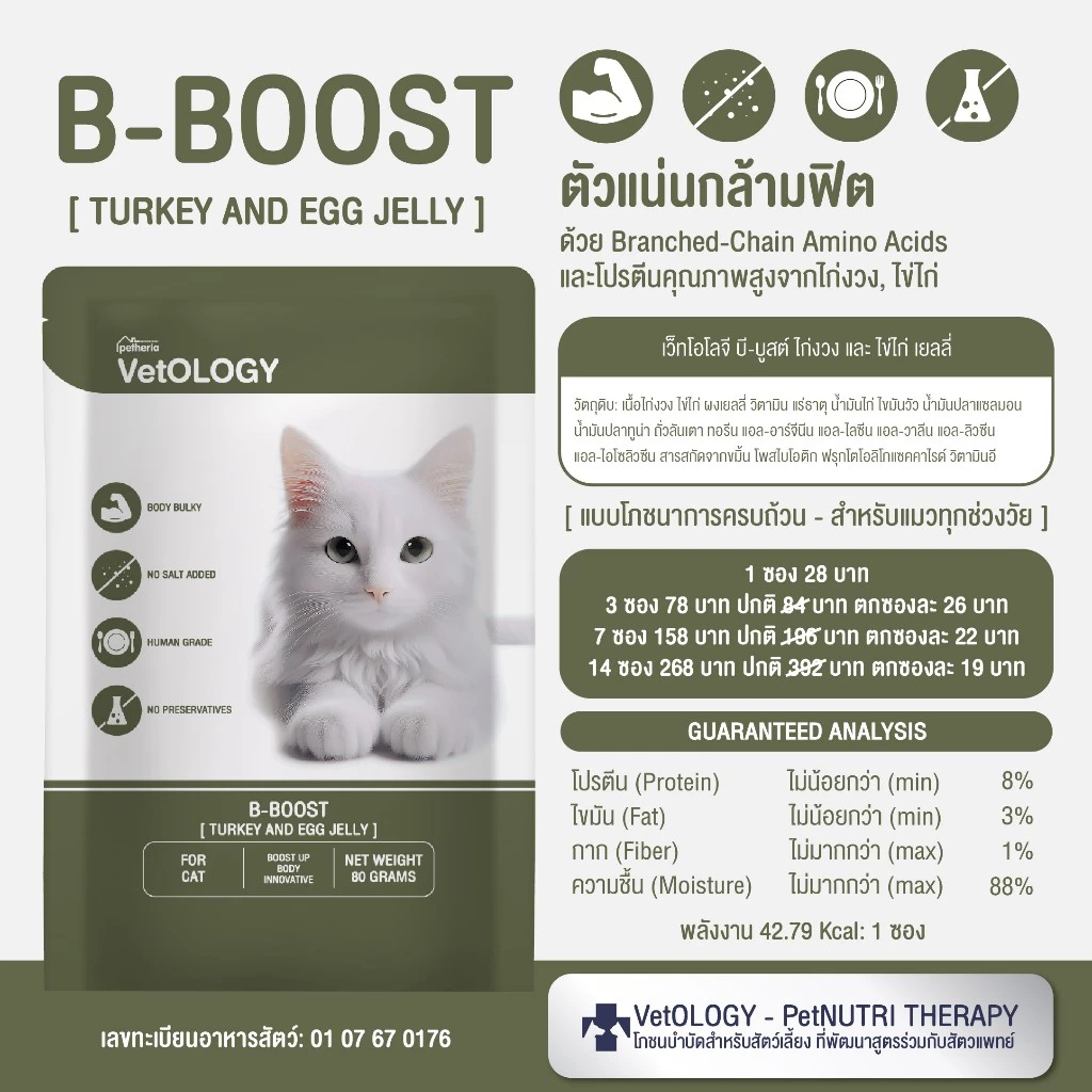 VetOLOGY อาหารเปียกแมวทุกช่วงวัย 80g thumbnail 4