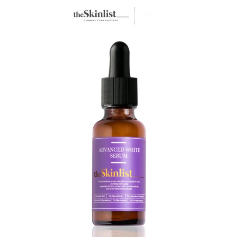พร้อมส่ง ของแท้ ผลิต 9/24(12.12 ใช้โค้ด 25dd12 เหลือ 735) The Skinlist Advanced White Serum + Antioxidants 30 g