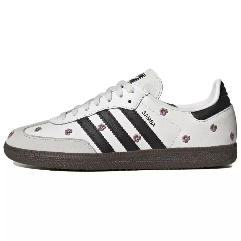 ของแท้ 100% atmos x FACE x adidas Samba OG Black White Embroidered Daisies Floral IF4397 IF4398 H03848 Sneaker
