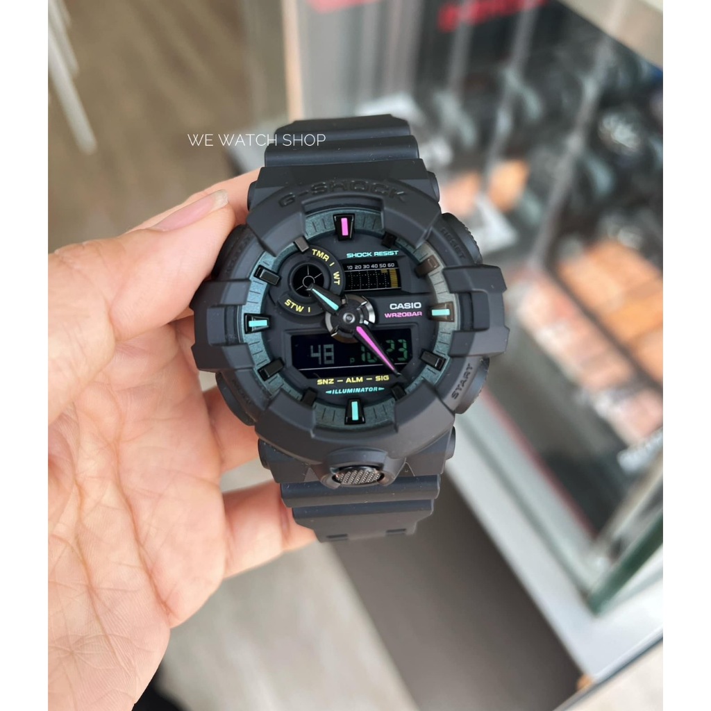 รับประกันศูนย์ไทย CMG G-SHOCK รุ่น GA-700-1BDR สีดำ สินค้าใหม่ ของแท้ ประกันศูนย์ Cmg 1 ปี GA-700MF 