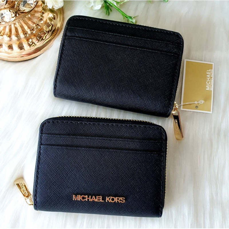 กระเป๋าสตางค์ Michael Kors 35H9GTVZ2B / 35H8GTVZ1L Jet Set Travel Md Za Card Case Wallet MK