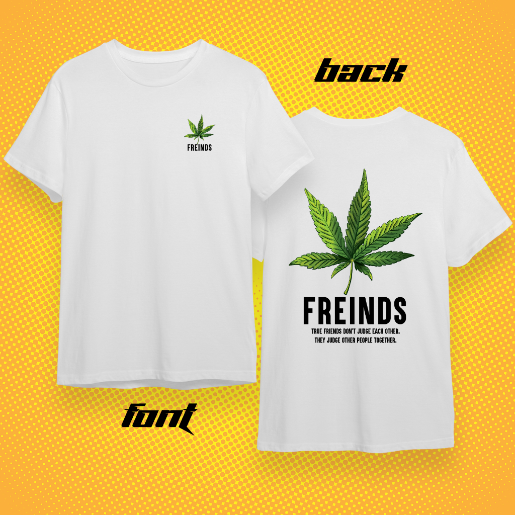 เสื้อยืดสกรีน กัญชา Marijuana ผ้า Cotton 100% เกรดพรีเมี่ยม