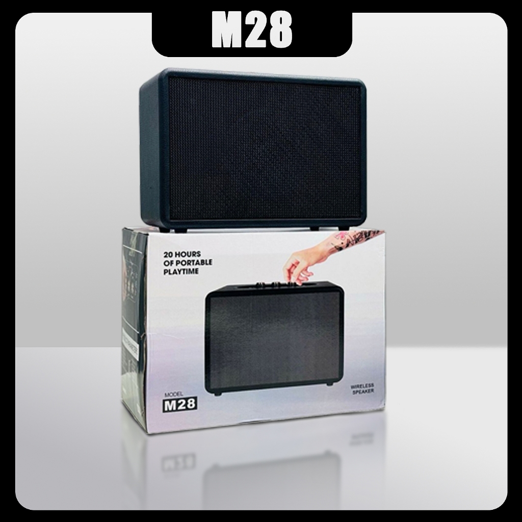 พร้อมส่ง ลำโพงบลูทูธ รุ่น M28 เสียงดีเบสแน่นลำโพงคุณภาพเสียงดี ดีไซน์สวย
