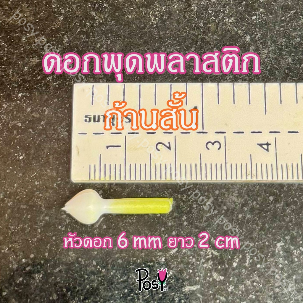 🌳พุดพลาสติกก้านเขียว พุดพลาสติก🌳 รุ่นใหม่ ก้านสั้น ขนาดหัวพุด 6 mm หัวถึงก้านยาว 2 cm. 📏 ส่งไว 🚛⚡️ งาน Hand-Made ✌🏻 - รูปที่ 2