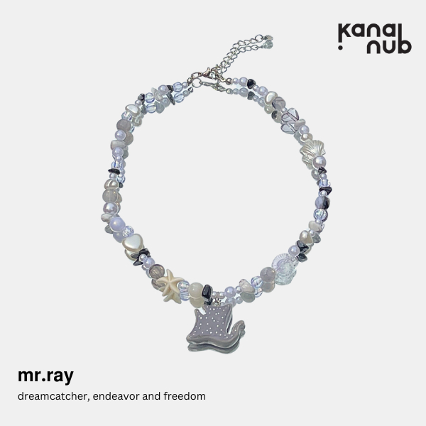 kana.nub - ๋₊🪣｡˚ mr.ray ⋆🌊⭑.  สร้อยคอ ลูกปัด ปลากระเบน