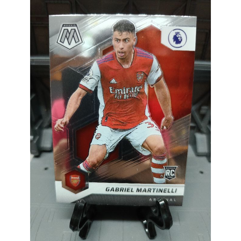 2021-22 Mosaic Premier League Gabriel Martinelli RC #65 Rookie Base Arsenal
