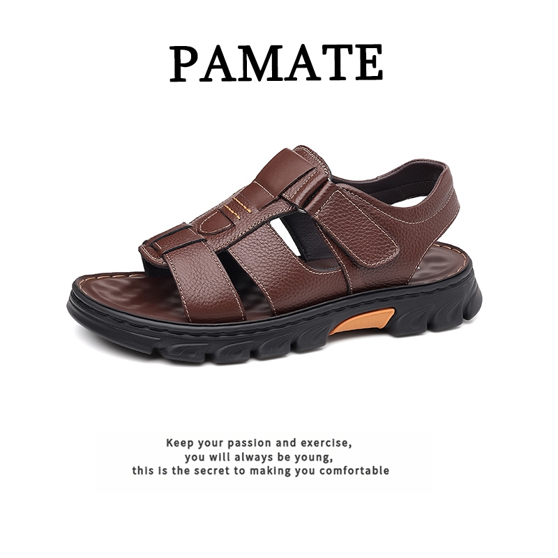PAMATE รองเท้ารุ่นใหม่สำหรับผู้ชาย พื้นหนา ทนทาน ทันสมัย กันลื่น เหมาะสำหรับออกไปข้างนอกและขับรถ
