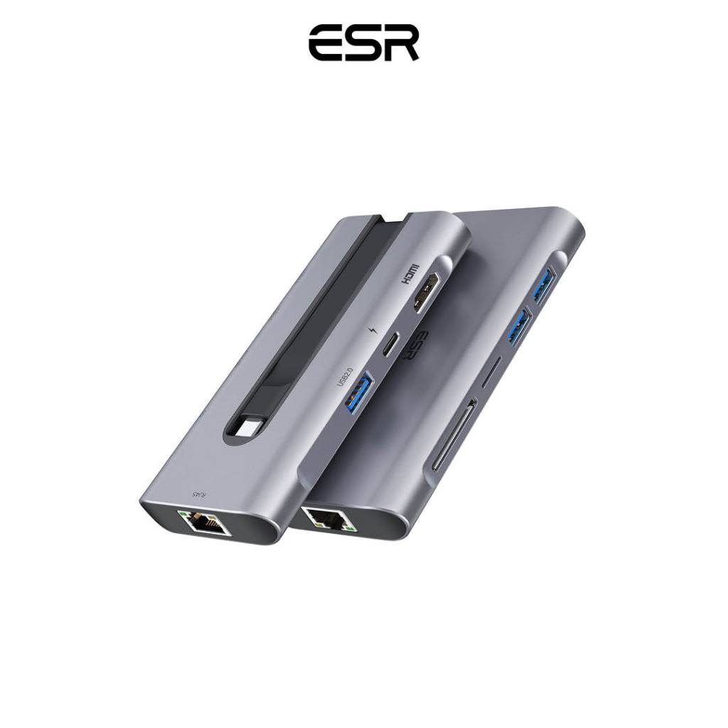 ESR 8-in-1 Portable Hub สายพ่วง ยูเอสบีฮับ