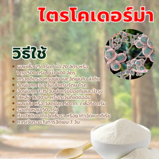 ไตรโคเดอร์ม่า สูตรเข้มข้น เชื้อ 2 เท่า แบบผง ปลอดภัย 100 %