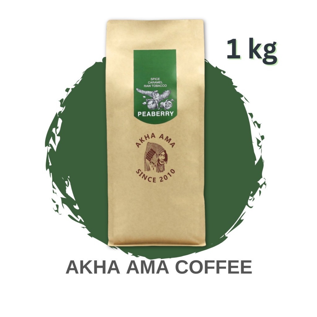 AKHA AMA COFFEE กาแฟ อาข่า อ่ามา : PEABERRY เมล็ดกาแฟคั่ว อาข่า อาม่า (คั่วกลาง/Medium 1 kg)