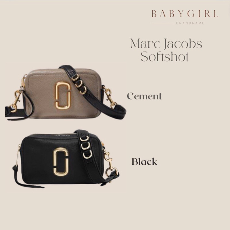 Marc Jacobs The Softshot  size 21✨Black/Cement