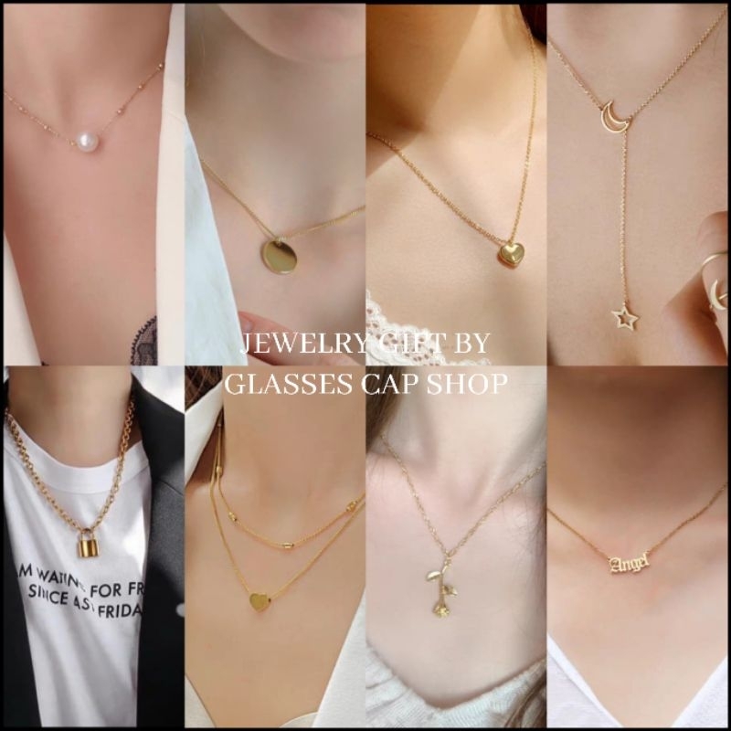 🧡พร้อมส่ง🧡 สร้อยคอ สร้อยมุก แบบโซ่ สีทอง สไตล์เกาหลี สำหรับผู้หญิง [ร้านไทย🇹🇭ส่งจากกรุงเทพ]