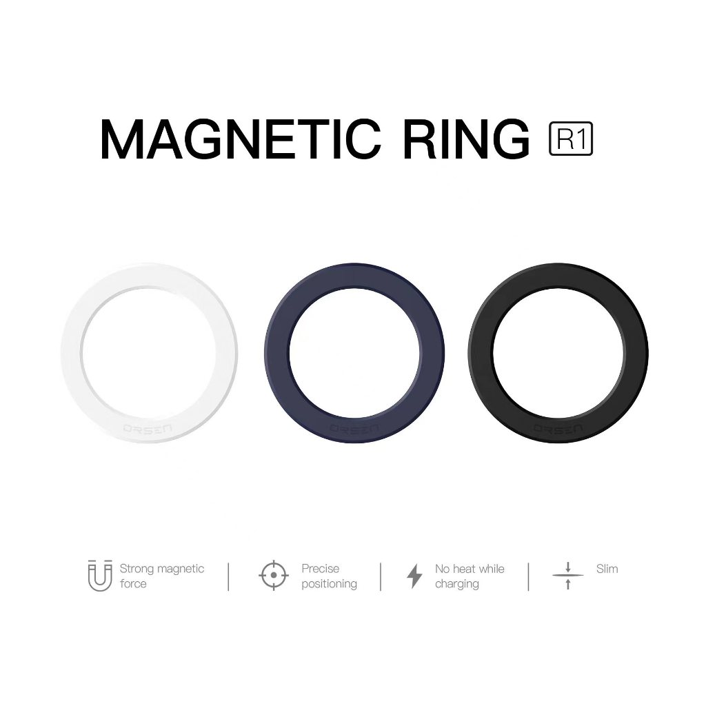 แม่เหล็กติดโทรศัพท์ Eloop R1 Magnetic Ring แม่เหล็กติดมือถือ สติกเกอร์แม่เหล็ก เคสแม่เหล็ก