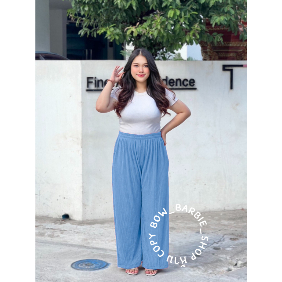 A015 กางเกงท็อฟฟี่ขายาว สาวอวบ เอว 28-50″ ยางยืดรอบตัว ผ้าท็อฟฟี่นุ่มยืด ใส่สบาย สีสันสดใส ราคา ถูกที่สุด ดีลบีเคเค แกลเลอรีภาพที่ 3
